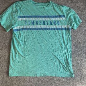 Mens teal timberland t shirt